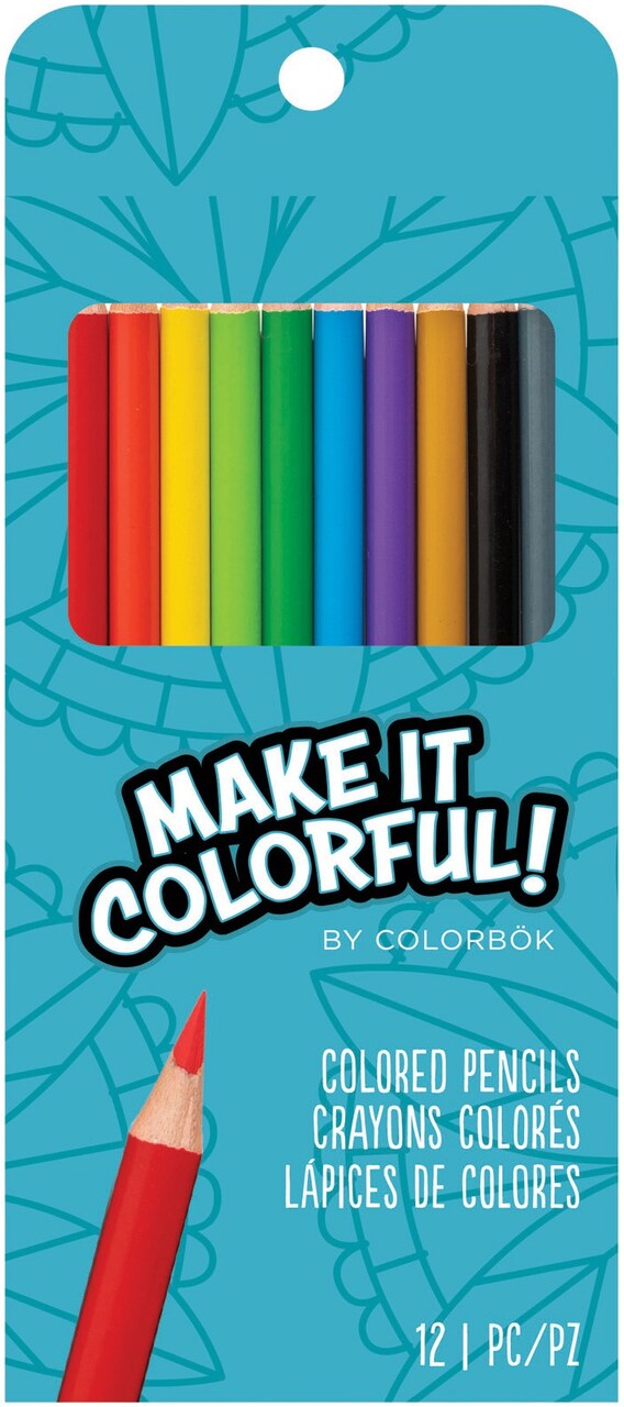 Colorbok Make It Colorful Colored Pencils 12/Pkg-Assorted Colors